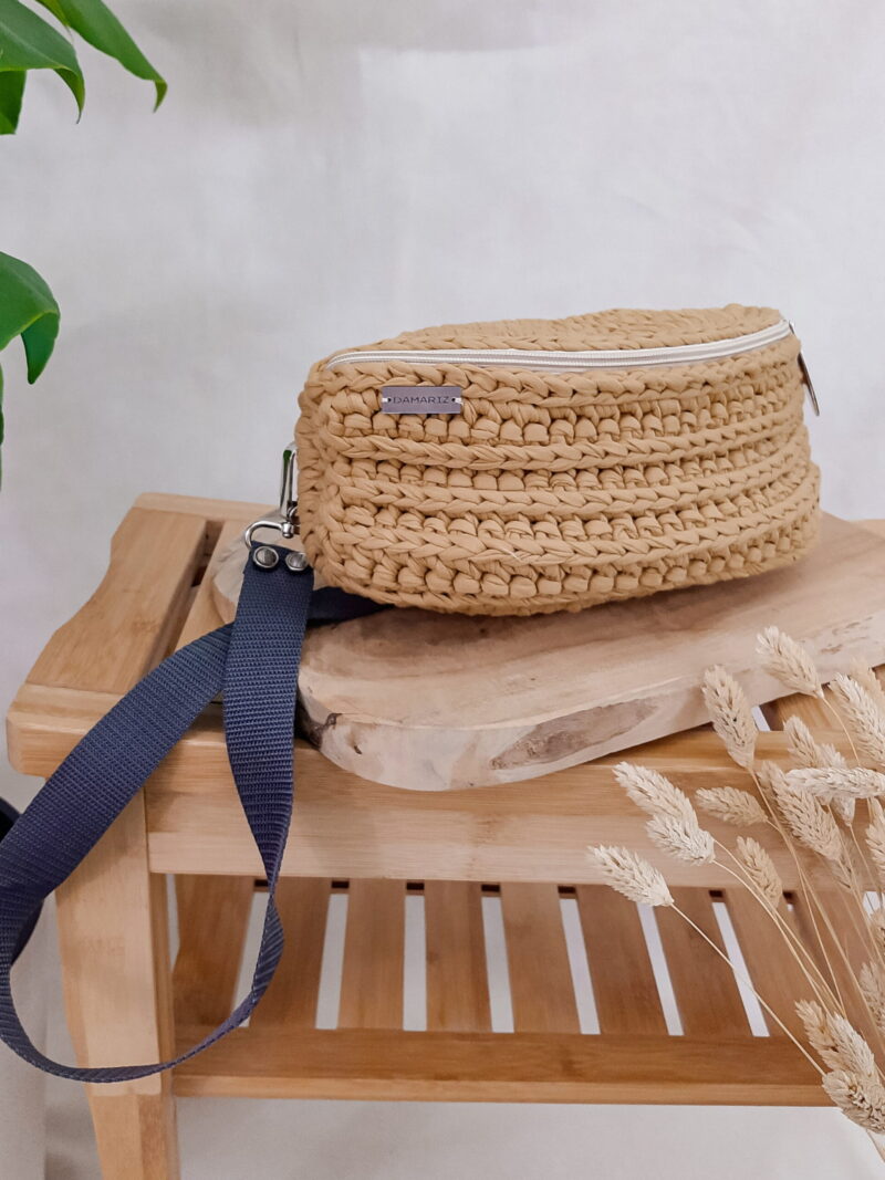 torebka nerka damska, saszetka biodrowa brudny żółty torebka nerka damska, saszetka biodrowa brudny żółty