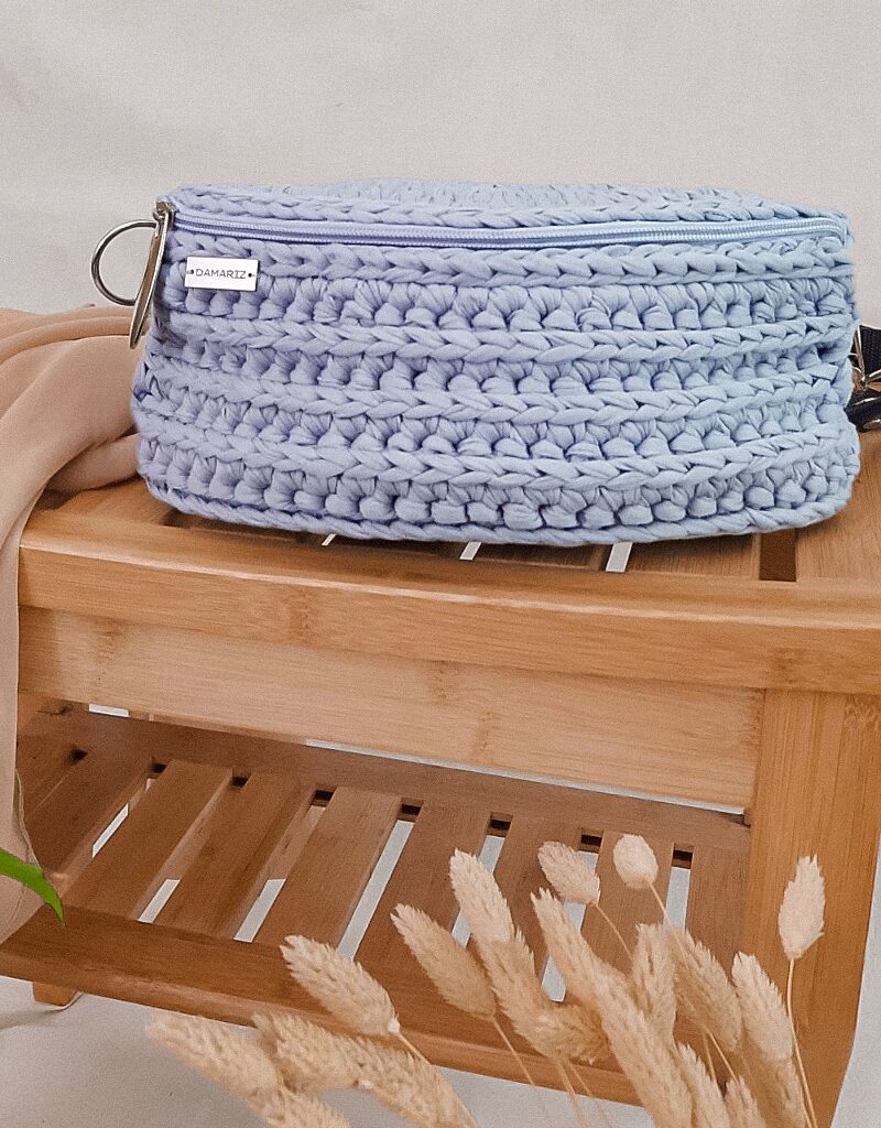 torebka nerka damska, saszetka biodrowa szara