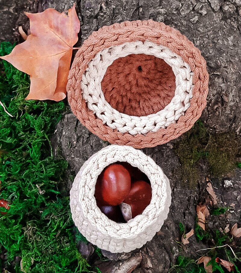 koszyk ze sznurka grzybek, dekoracja jesienna, koszyk do pokoju dziecięcego z wieczkiem, podgrzybek dekoracja koszyk ze sznurka grzybek, dekoracja jesienna, koszyk do pokoju dziecięcego z wieczkiem, grzybek z brązowym kapeluszem, dekoracja dla jesieniary, podgrzybek dekoracja