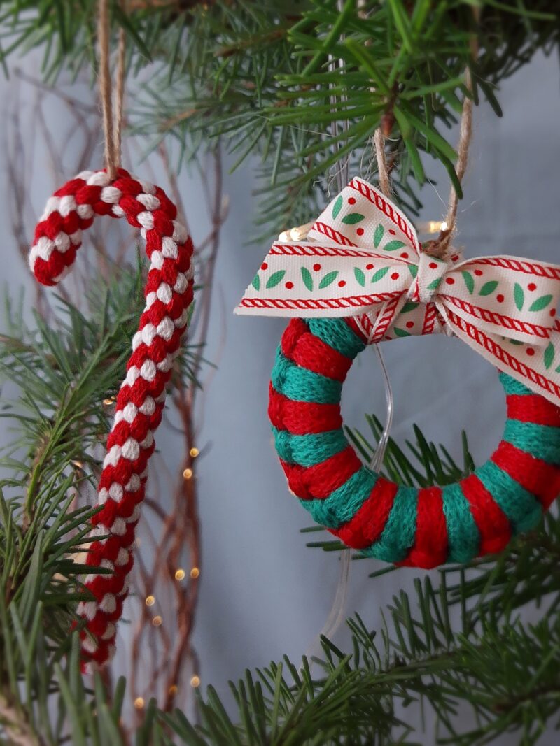 Zestaw ozdób świątecznych 4 szt. - czerwony