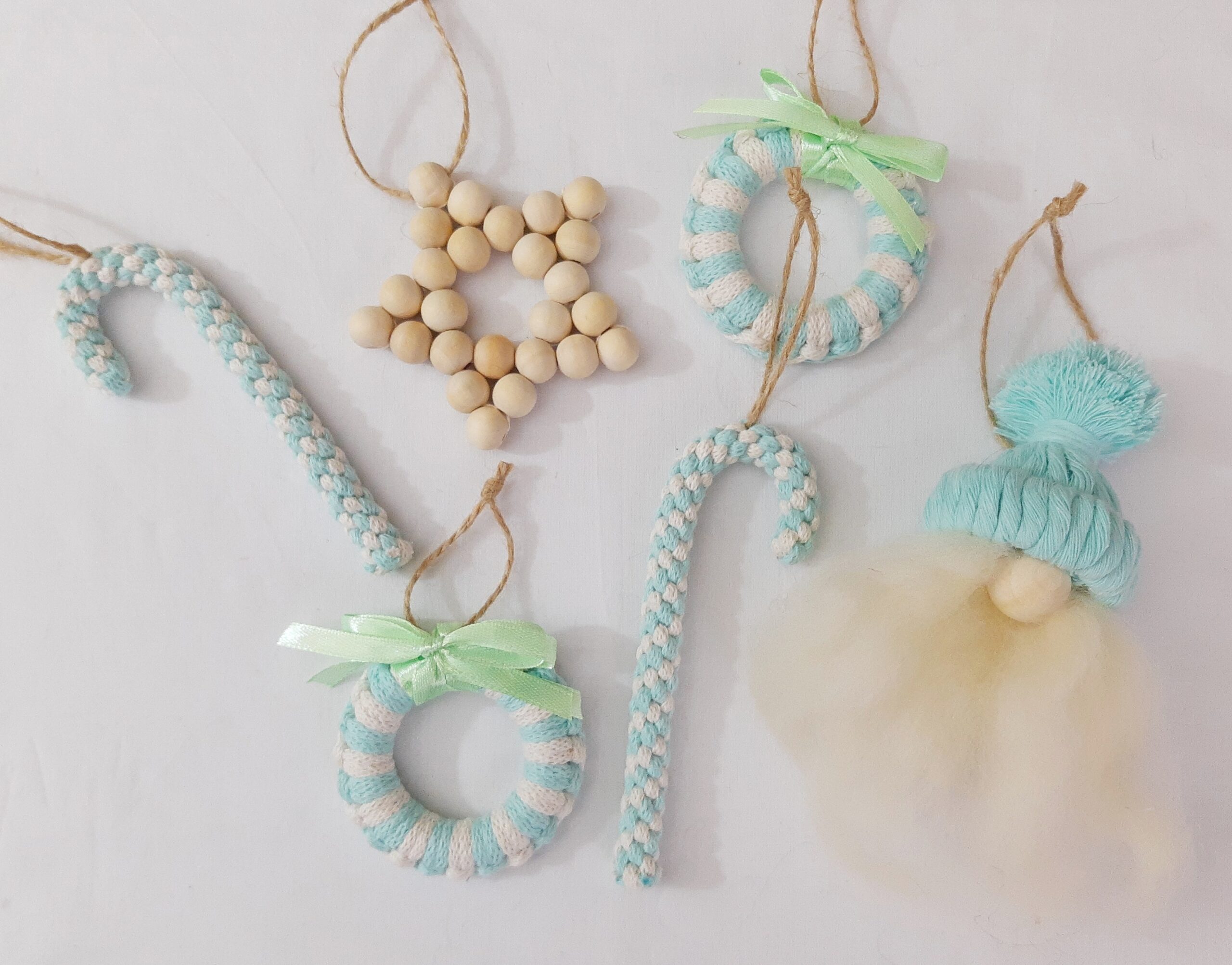 Zestaw ozdób świątecznych 6 szt. - wybierz ozdoby sam - miętowy - obrazek 7