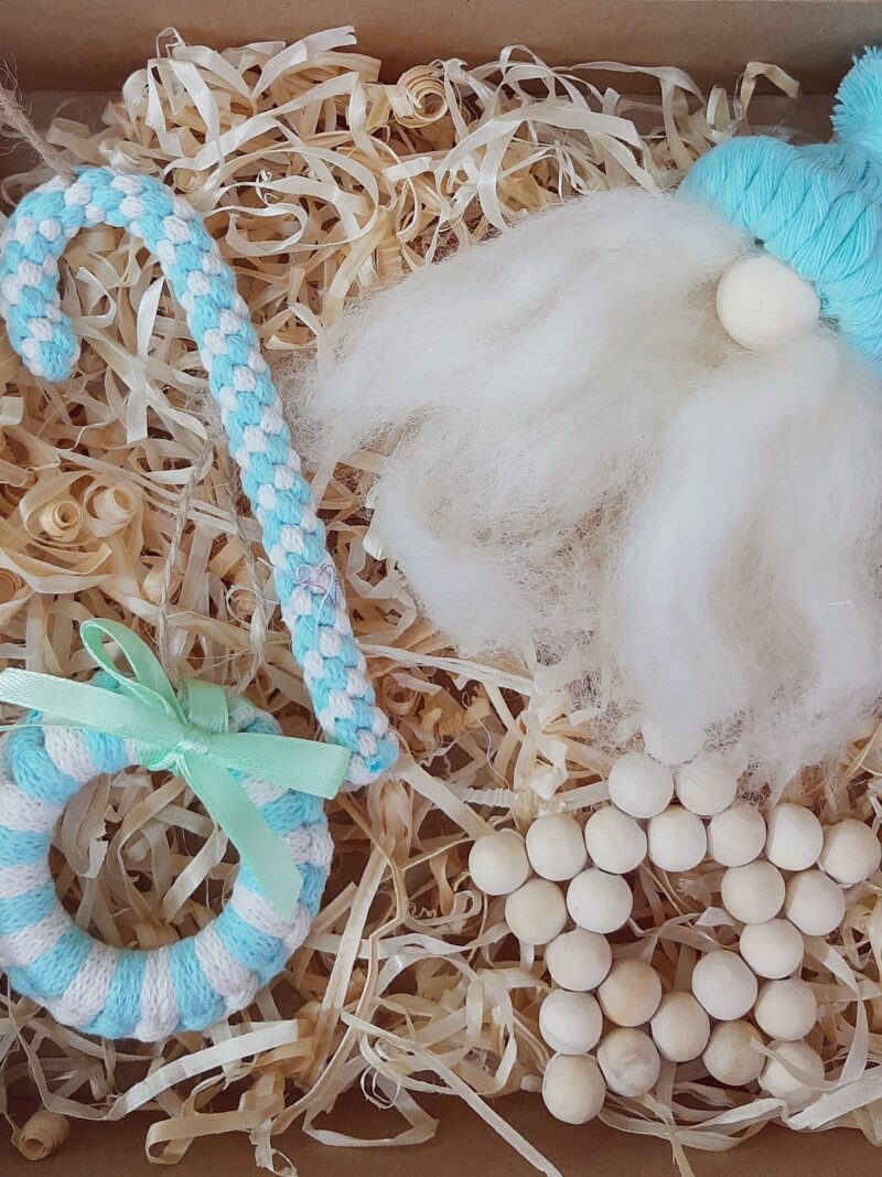 Zestaw ozdób świątecznych 2 szt. - wybierz ozdoby sam - miętowy