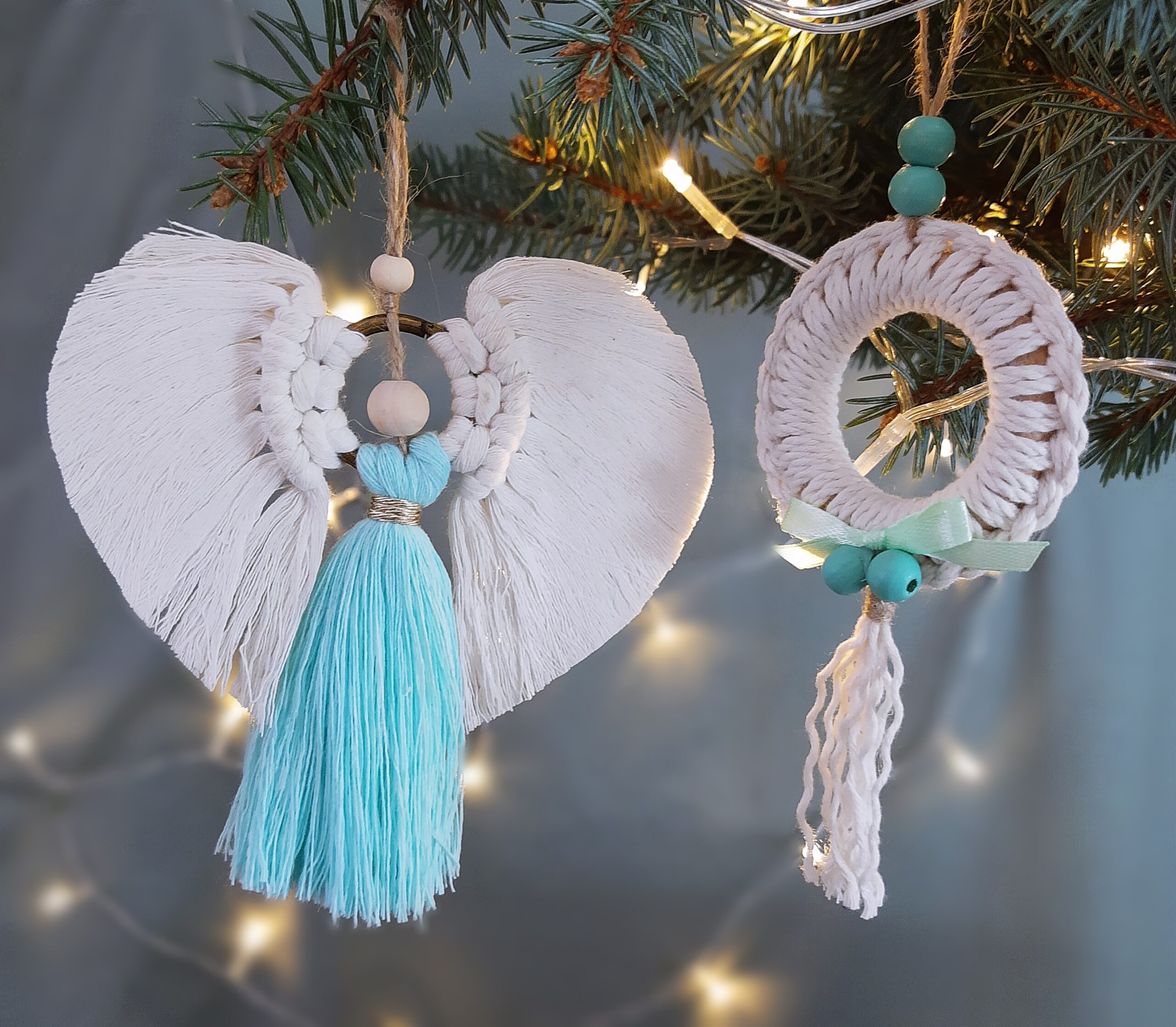 Zestaw ozdób świątecznych 6 szt. - wybierz ozdoby sam - miętowy - obrazek 3