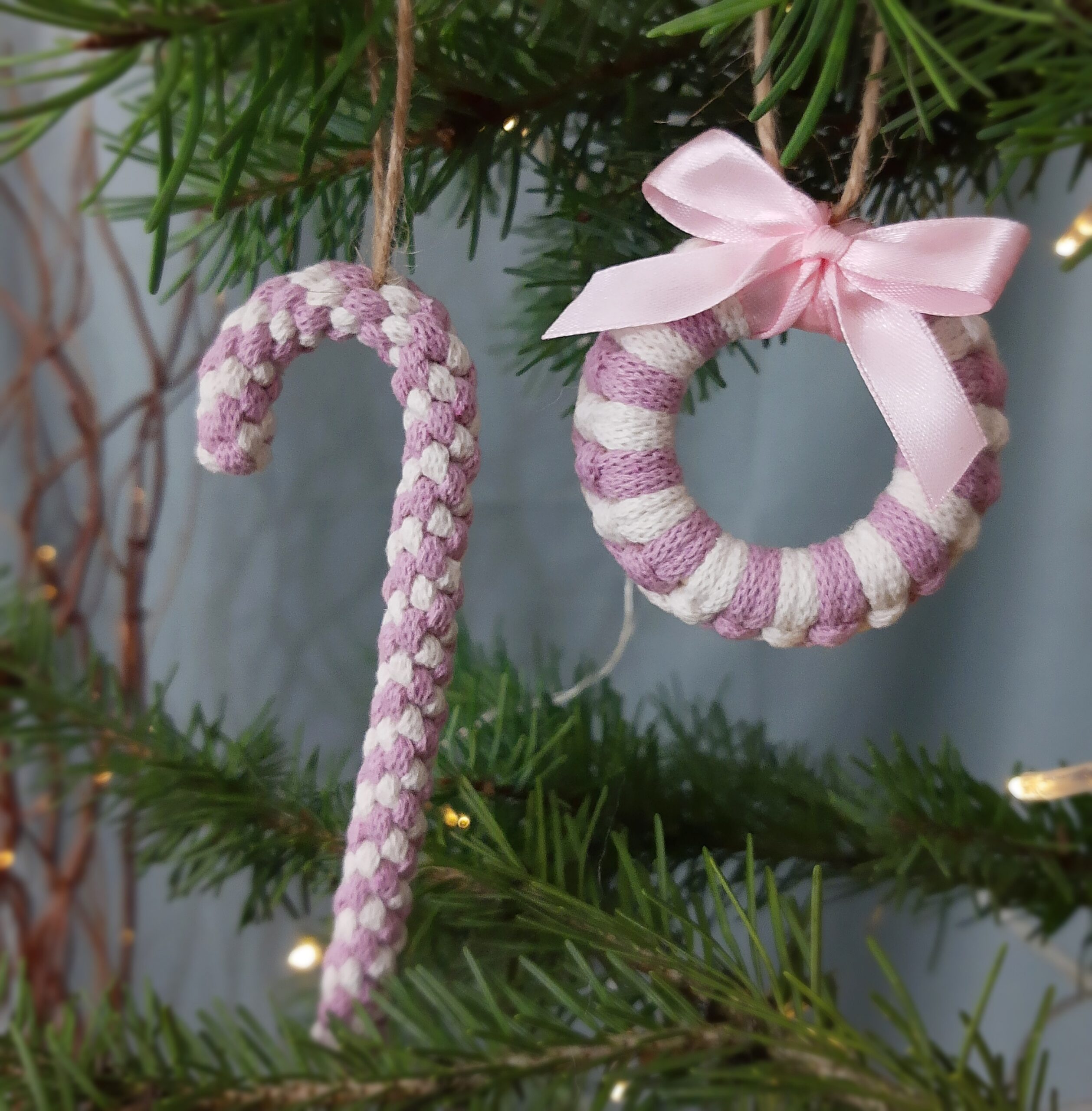 Zestaw ozdób świątecznych 2 szt. - wybierz ozdoby sam - różowy - obrazek 5