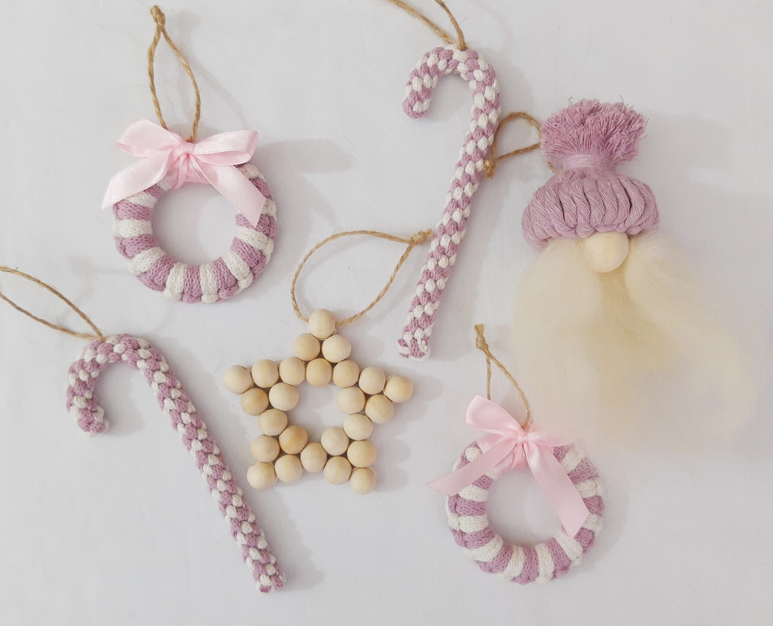 Zestaw ozdób świątecznych 2 szt. - wybierz ozdoby sam - różowy - obrazek 8