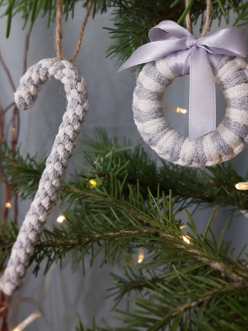 Zestaw ozdób świątecznych 2 szt. - wybierz ozdoby sam - srebrny