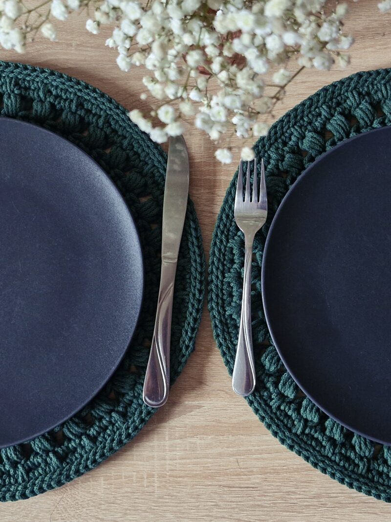 Zestaw podkładek pod talerze 2 szt. - leśne - od ręki